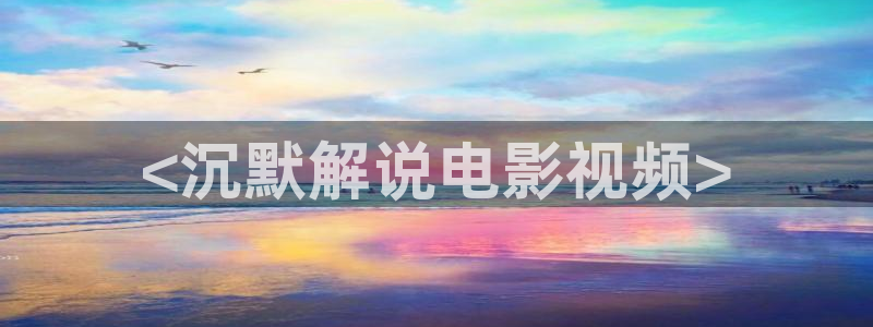 欢乐颂全集在线观看免费西瓜影院：<沉默解说电影视频>