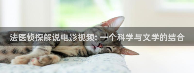西瓜影院在线播放电视剧狂飙：法医侦探解说电影视频: 一个科学与文学的结合